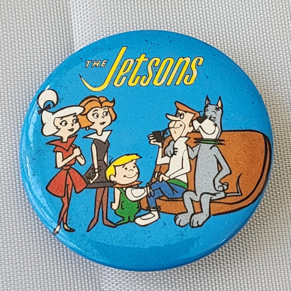 The Jetsons Vintage Cartoon Pinback Buttons 1983 Hanna-Barbera Collectible Rare - Picture 7 of 12